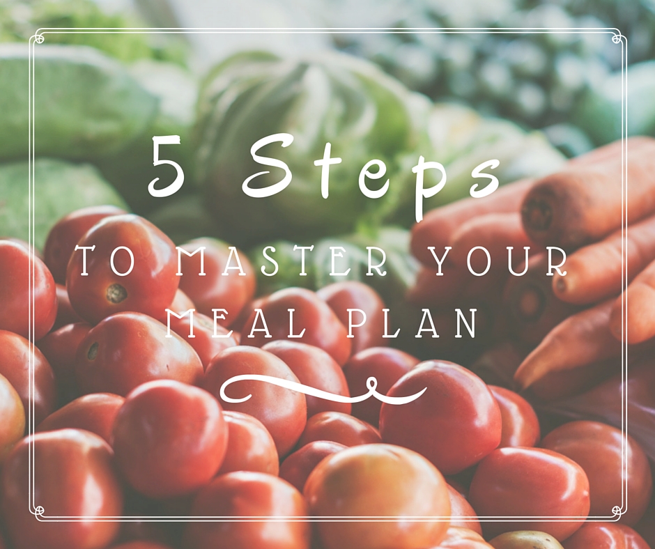 5 steps to master your meal plan